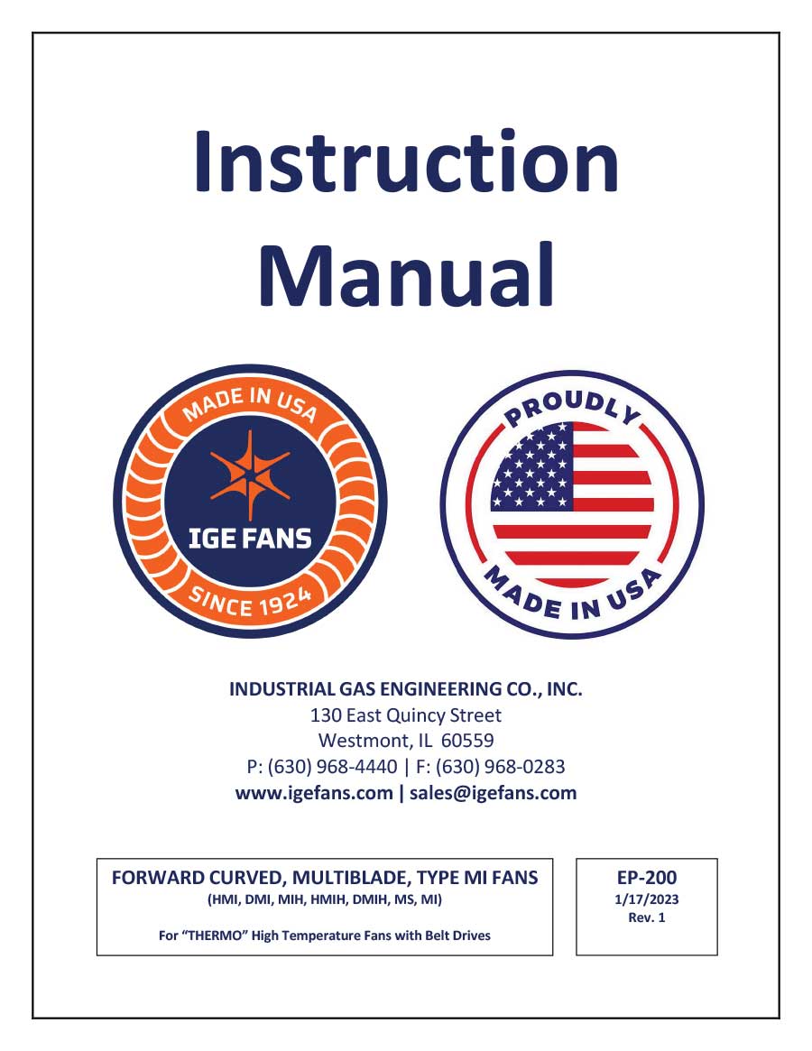 Forward-Curved-Multiblade-Type-MI-Fans-Instruction-Manual-Rev-1-1